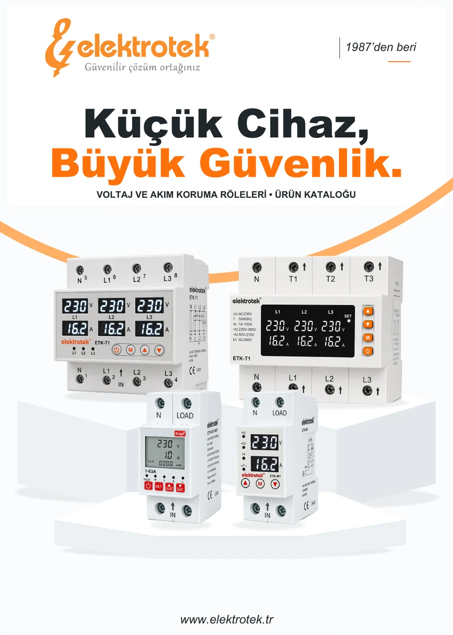 Elektrotek ürün kataloğu kapak sayfası