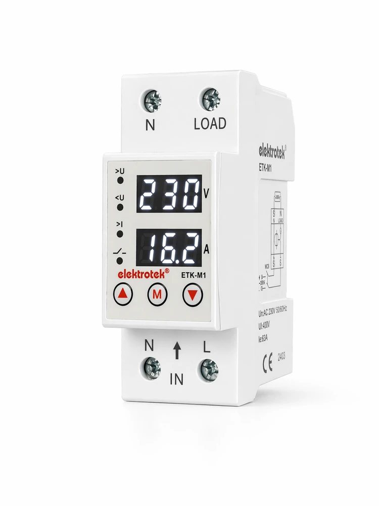 Elektrotek ETK-M1 monofaze koruma rölesi